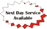 Next Day Service Available for those rush orders!