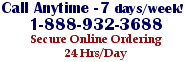 Call Toll Free Anytime - 7 Days a Week!
